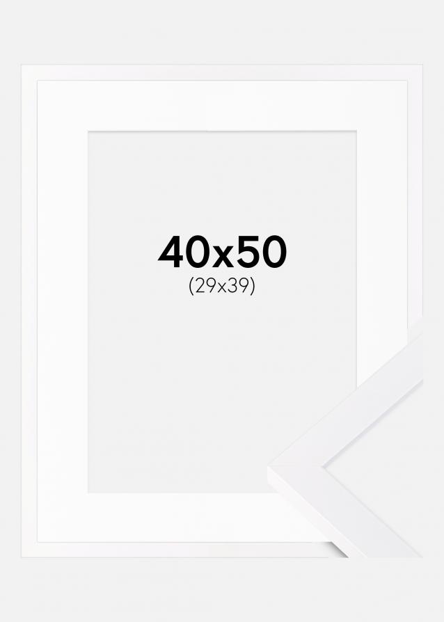 Cornice Selection Bianco 40x50 cm - Passe-partout Bianco 30x40 cm