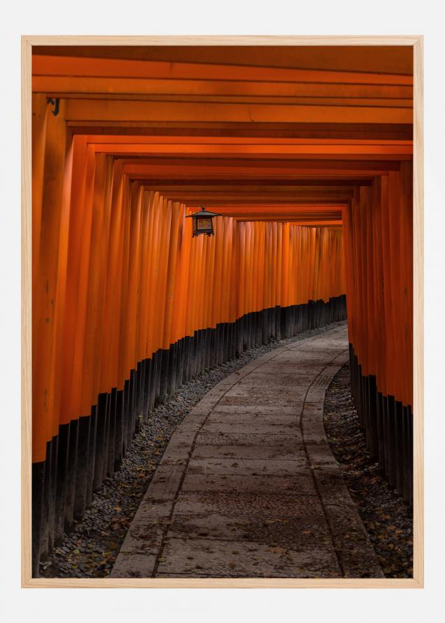 Orange tunnel Poster