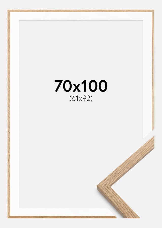 Cornice Oslo Rovere 70x100 cm - Passe-partout Bianco 62x93 cm