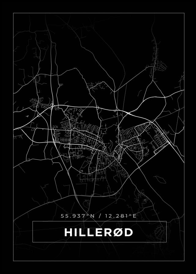 Mappa - Hillerød - Poster nero