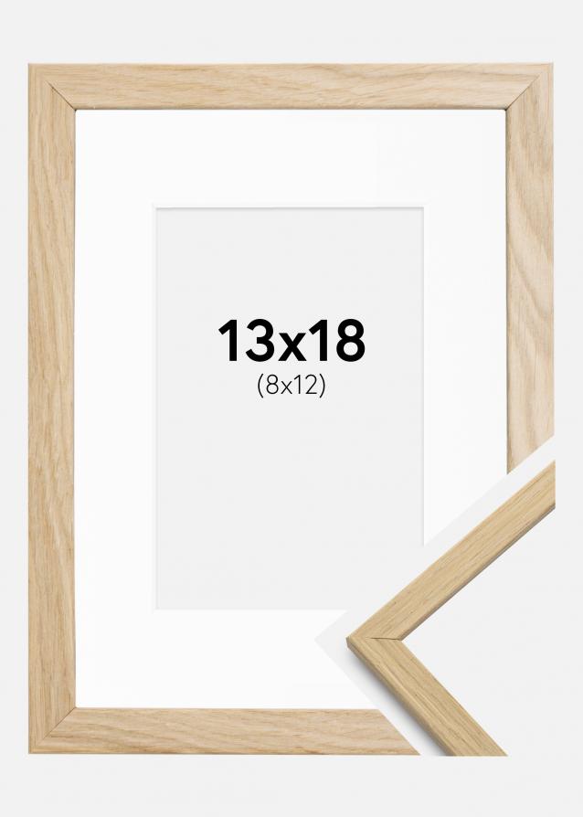 Cornice Edsbyn Rovere 13x18 cm - Passe-partout Bianco 9x13 cm