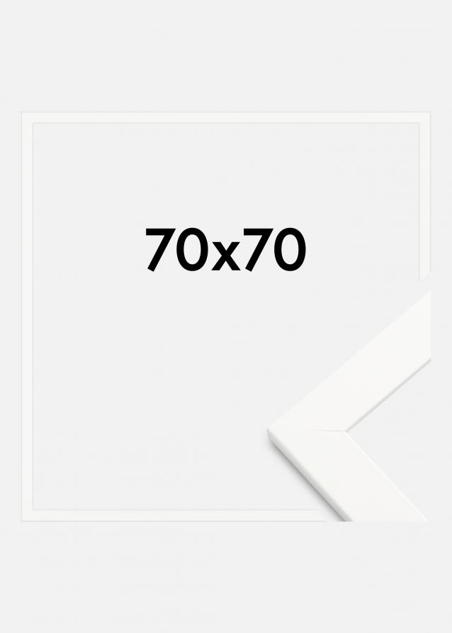 Cornice Trendline Vetro acrilico Bianco 70x70 cm