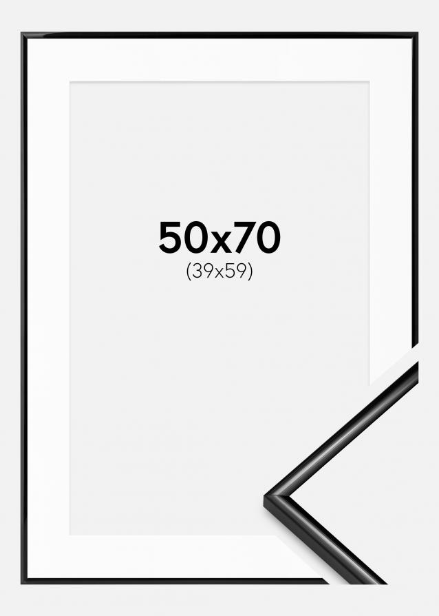 Cornice Scandi Nero 50x70 cm - Passe-partout Bianco 40x60 cm