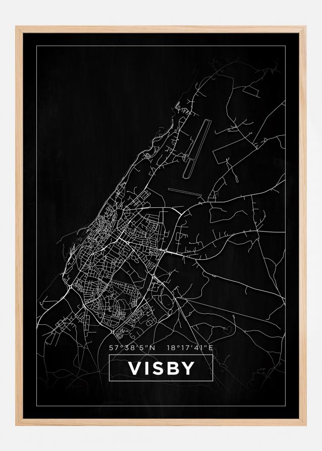 Mappa - Visby - Poster nero