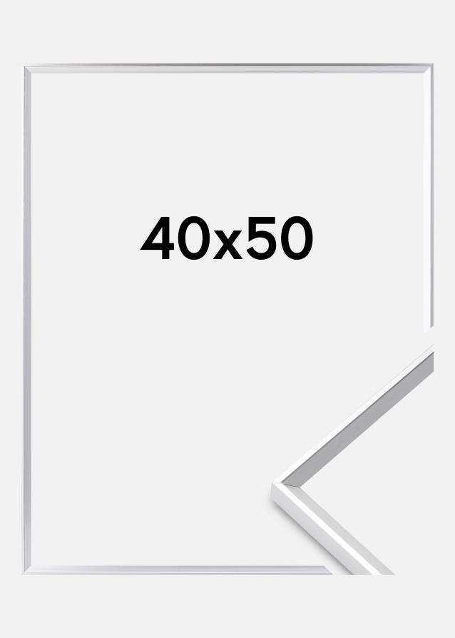 Cornice Desire Vetro acrilico Argento 40x50 cm