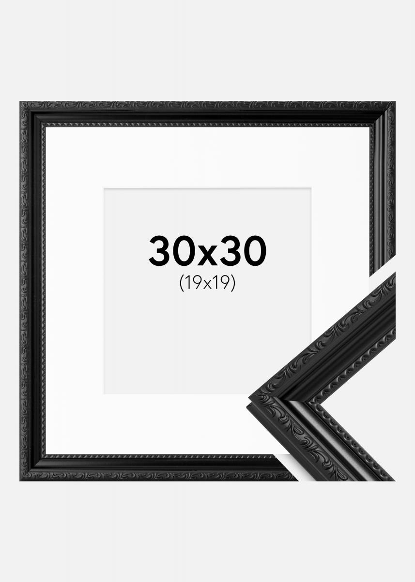 Acquista Cornice Abisko Nero 30x30 cm - Passe-partout Bianco 20x20 cm qui 