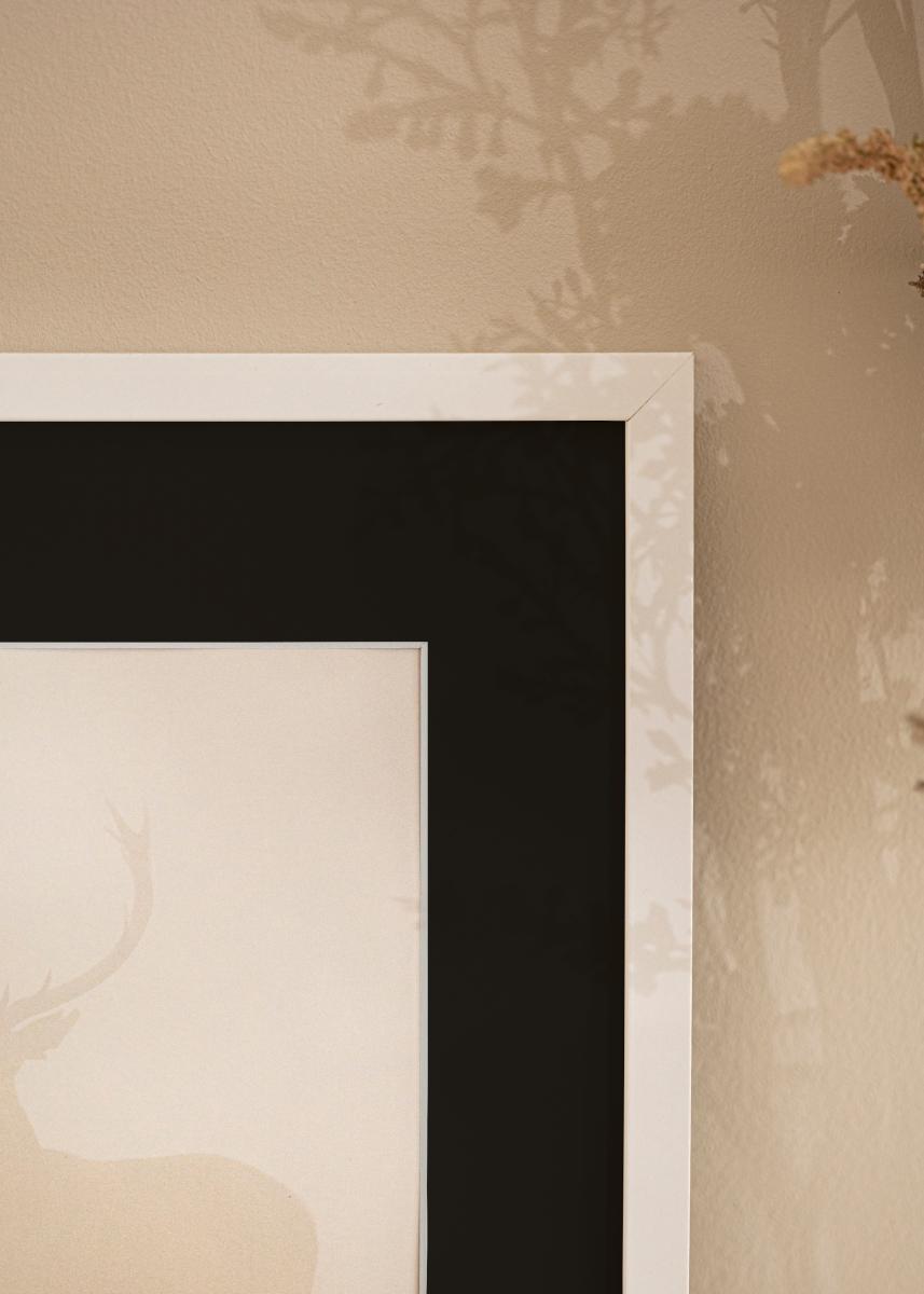 Acquista Cornice Trendy Bianco 35x50 cm - Passe-partout Nero 25x35 cm qui 