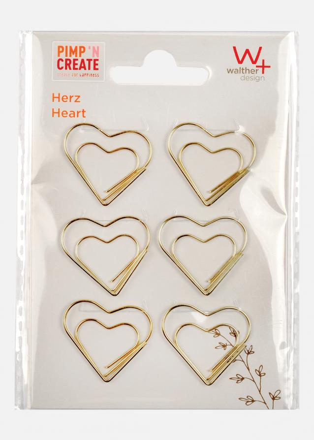 PAC Metallo Paperclip Heart Guld