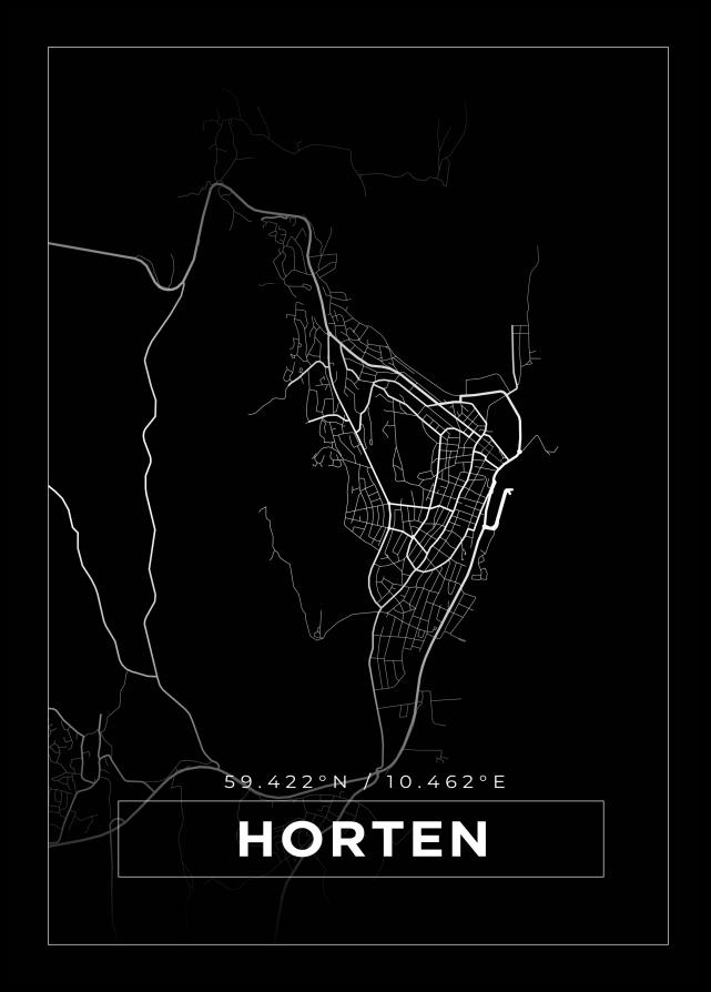 Mappa - Horten - Poster nero