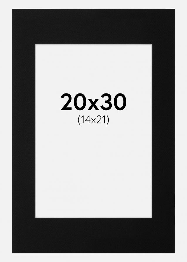 Passe-partout Canson Nero (Bordo interno bianco) 20x30 cm (14x21)