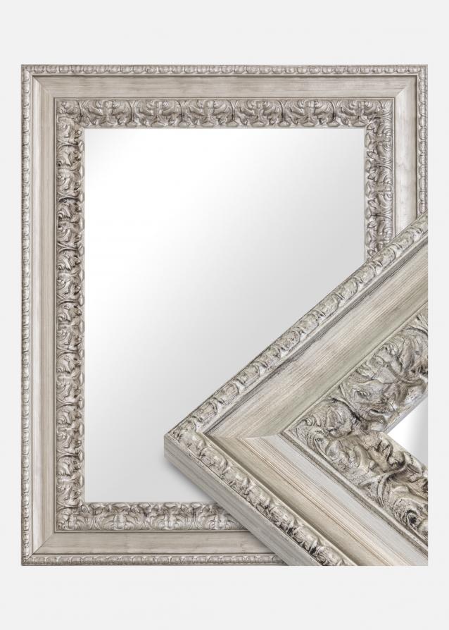 Specchio Drottningholm Argento III - Misure personalizzate