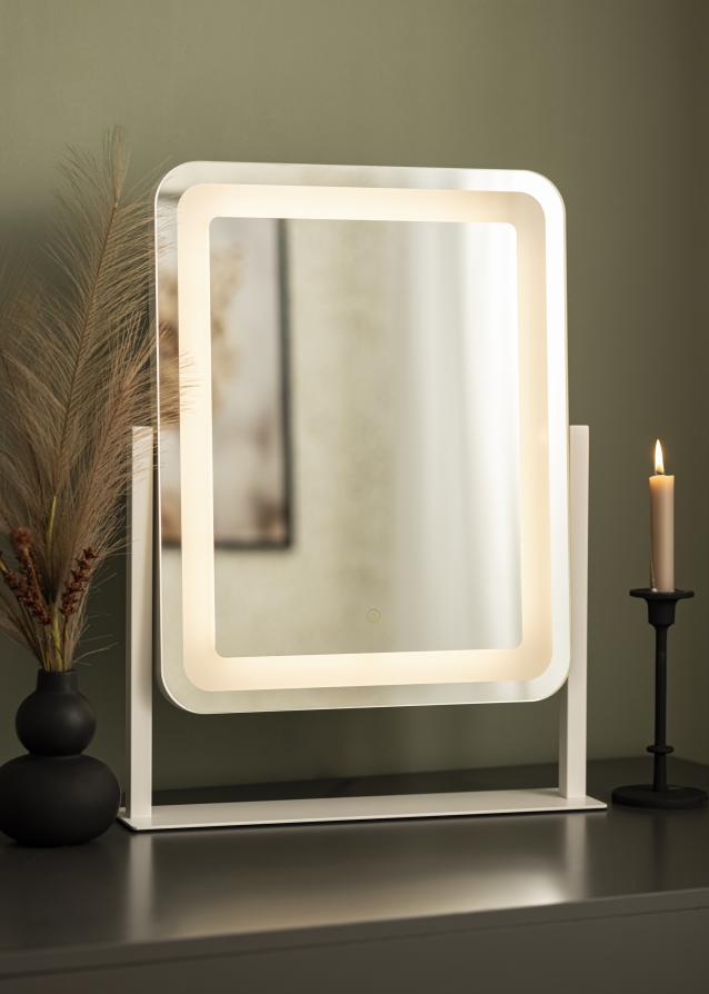 KAILA Specchio per trucco III Bianco - 45x60 cm