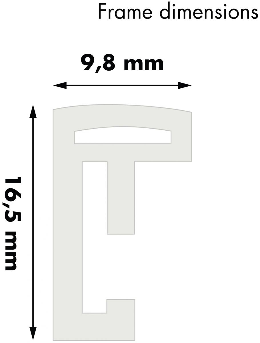 Cornice Lifestyle Abby bianco per foto da 15x20 cm