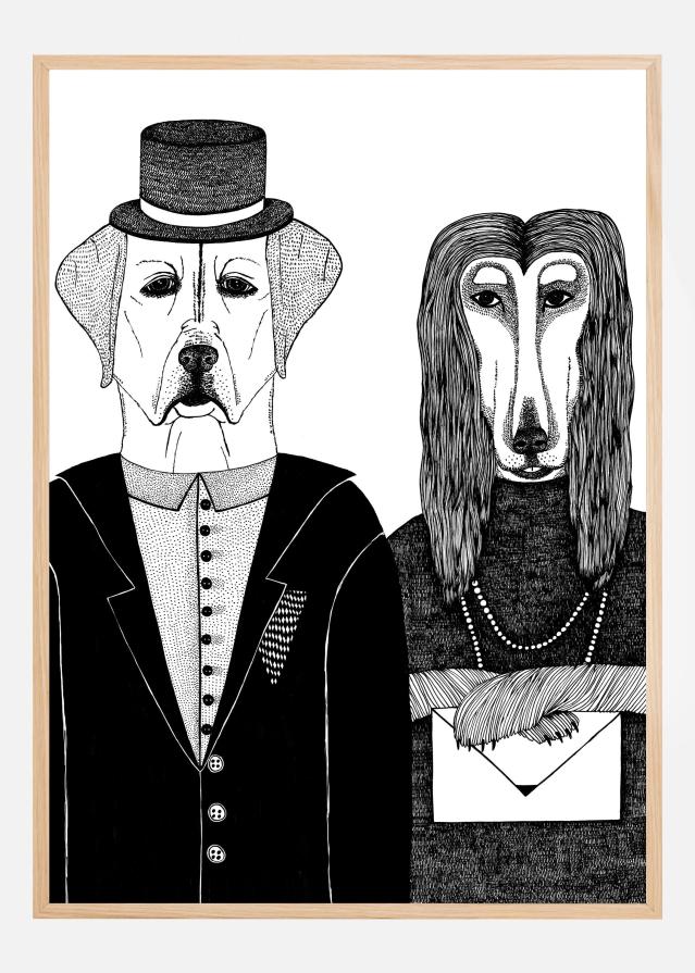 Dogs Couple Poster