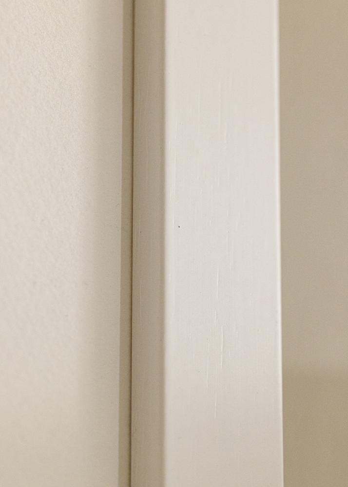 Cornice bianco legna 60x85 cm - passe-partout Bianco 51x76 cm