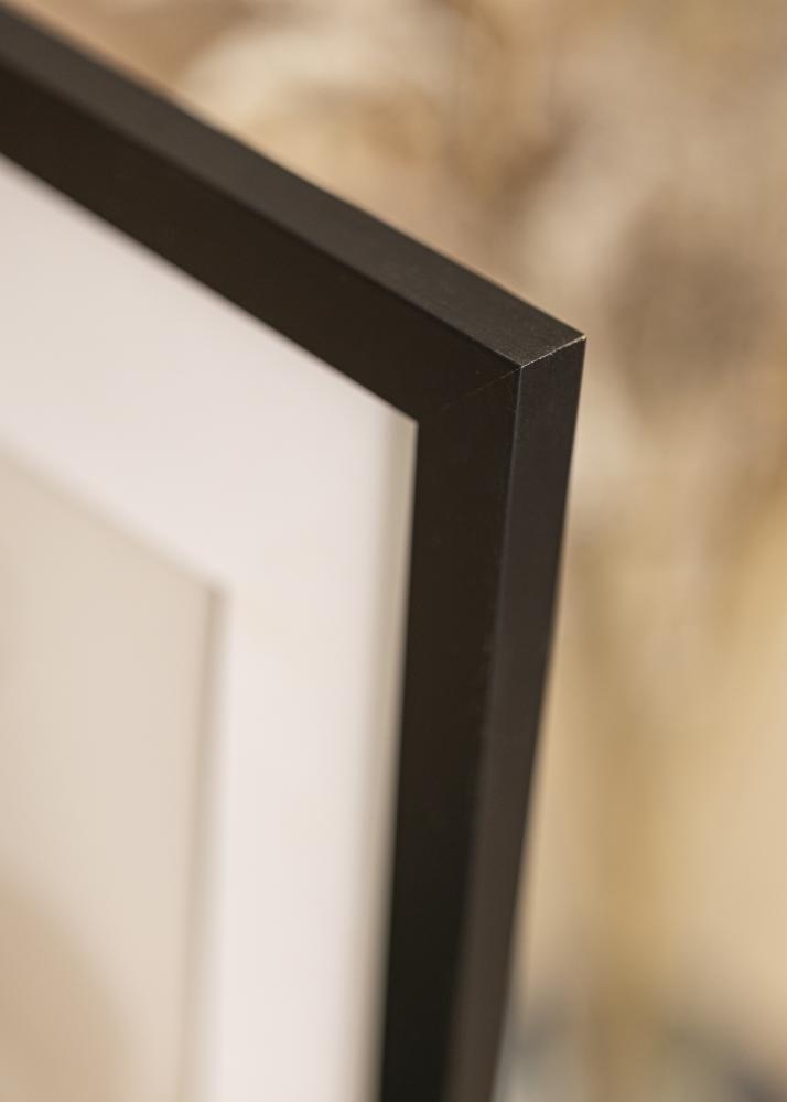 Cornice nero legna 60x85 cm - passe-partout Bianco 50x76 cm