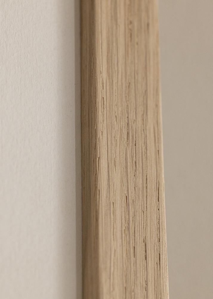 Cornice quercia legna 35x90 cm - passe-partout Bianco 25x80 cm