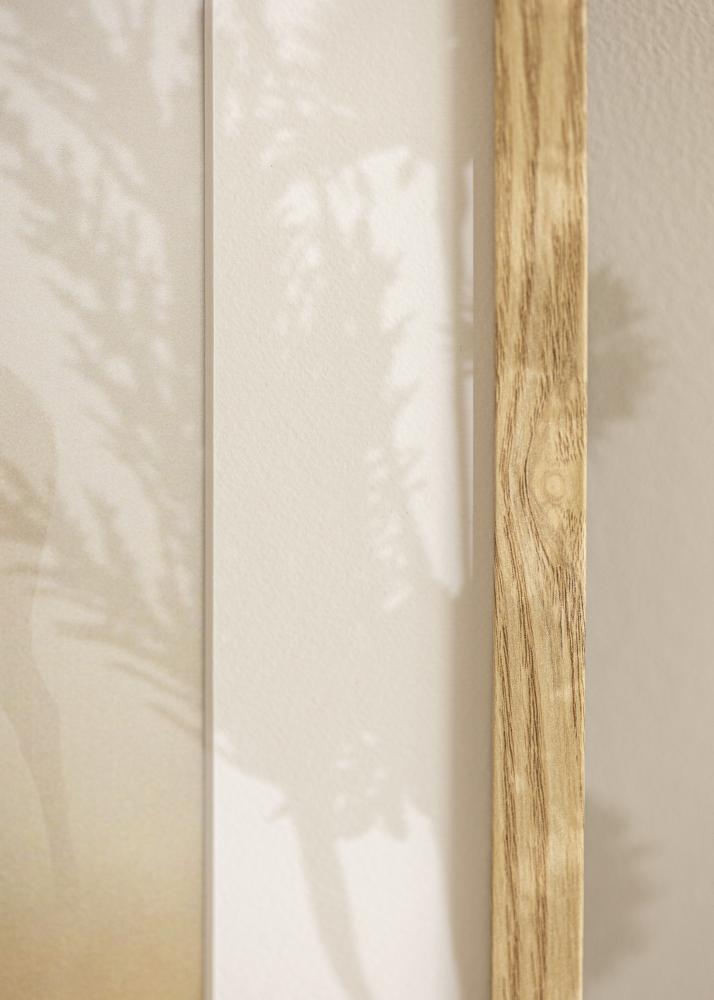 Cornice Trendy Rovere Massiccio 25x30 cm - Passepartout Bianco 16x20 cm