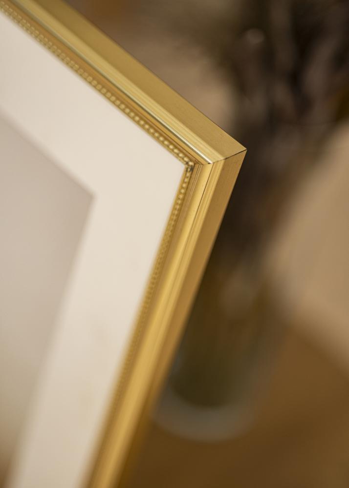 Cornice Gala Oro 70x100 cm - passe-partout Bianco 61x92 cm