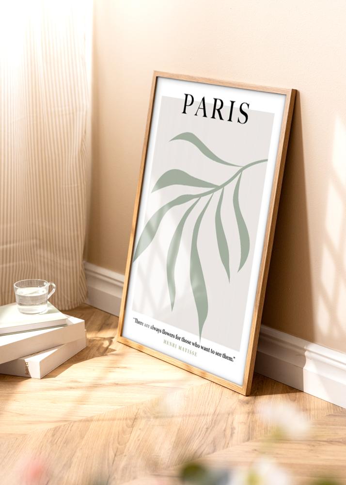 Cornice Modern Teak 40x50 cm - Passepartout Bianco 30x40 cm