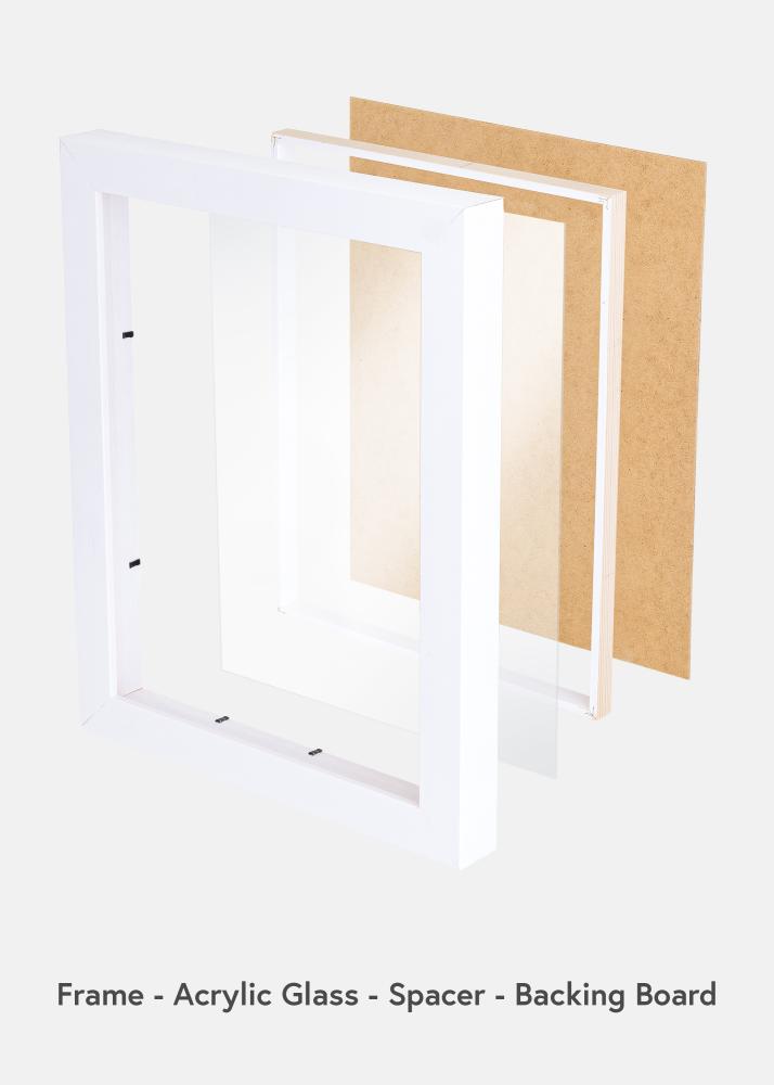 Cornice Boxholm Bianco - Dimensioni personalizzabili