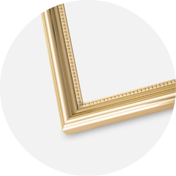 Cornice Gala Oro 70x100 cm - Passe-partout Bianco 62x93 cm