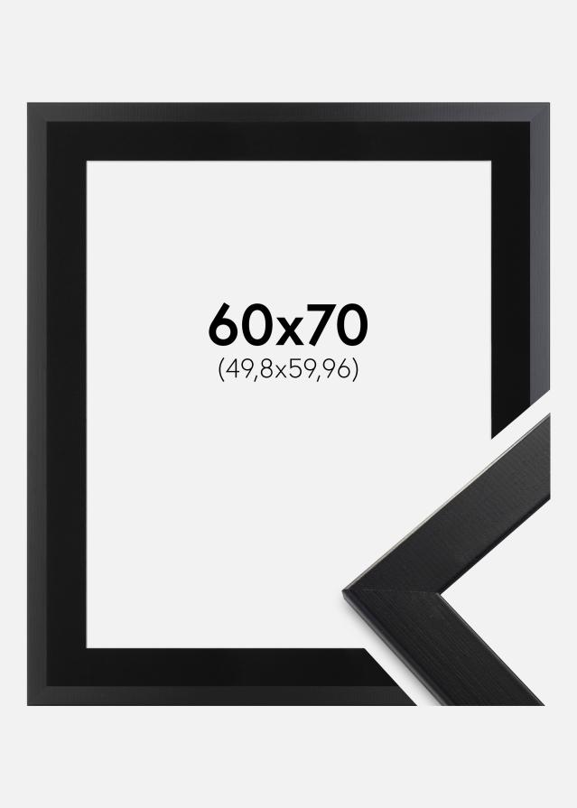 Cornice Trendline Nero 60x70 cm - Passe-partout Nero 20x24 inches