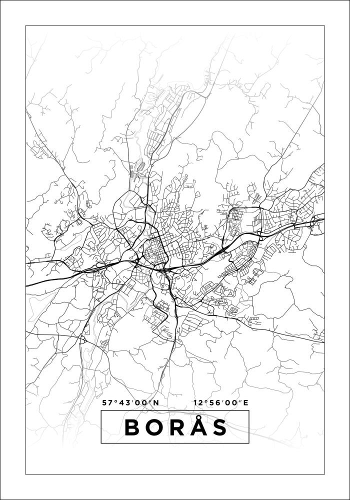 Mappa - Borås - Poster bianco