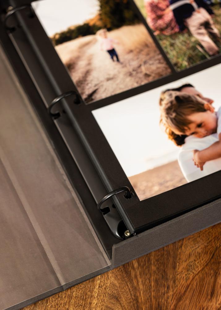 KAILA PHOTO ALBUM Black - Coffee Table Photo Album (60 Pagine nere / 30 fogli)