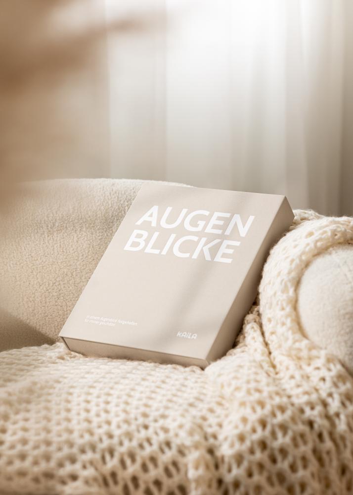 KAILA AUGENBLICKE Creme - Coffee Table Photo Album (60 Pagine nere)