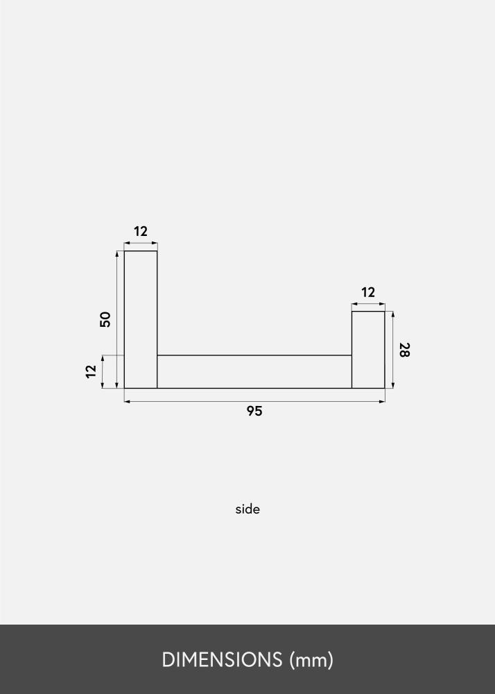 Mensola per quadri Rovere 90 cm