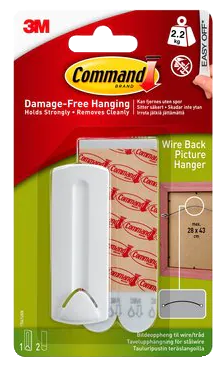 3M Command Ganci per quadri Per cavo Bianco - 2,2 kg