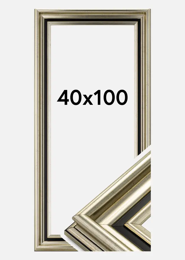 Cornice Gysinge Premium Argento 40x100 cm