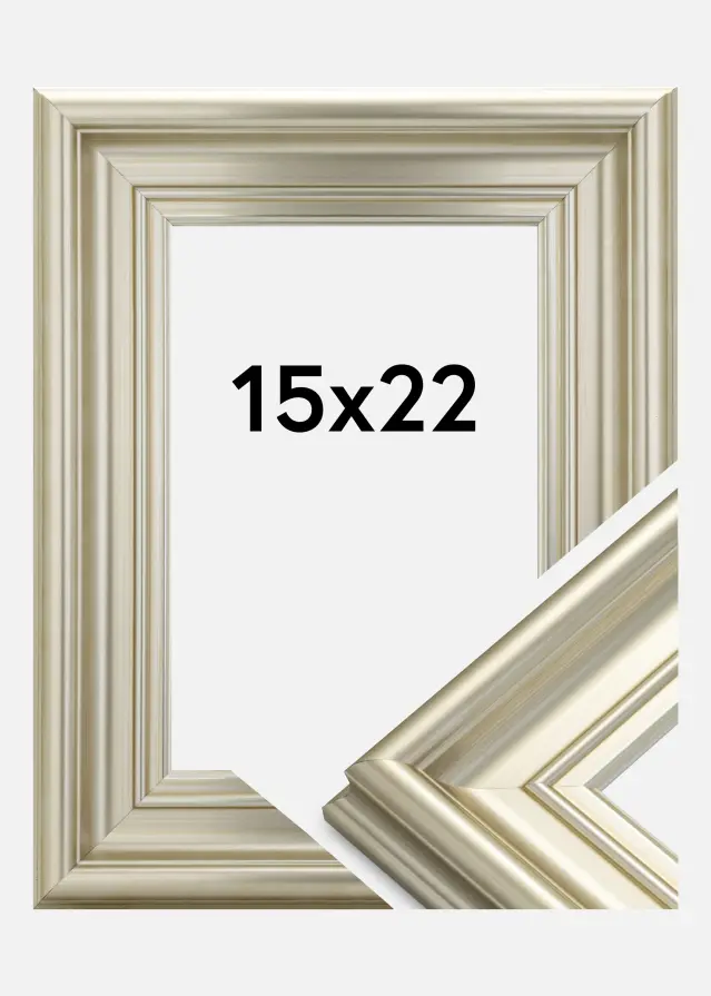 Cornice Mora Premium Argento 15x22 cm