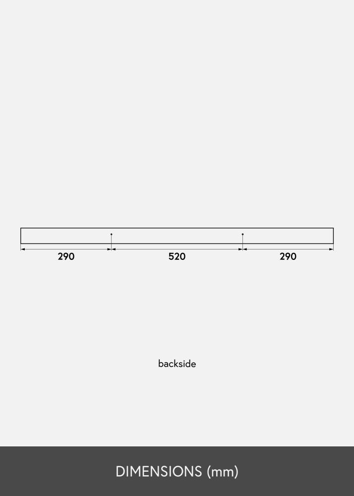 Mensola per quadri Bianco 110 cm