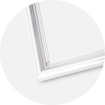 Cornice Gala Argento 70x100 cm - Passe-partout Bianco 62x93 cm