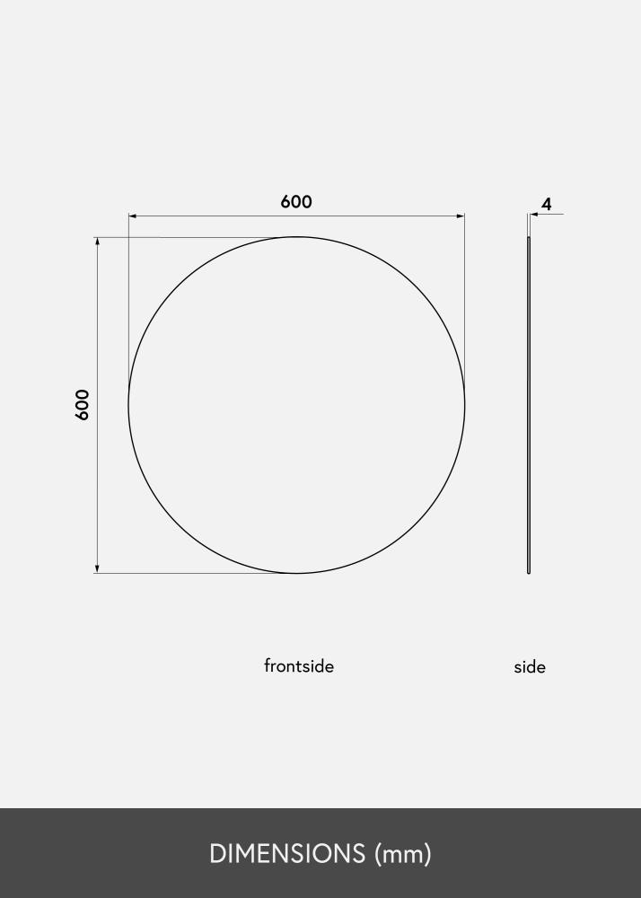 KAILA Rotondo Specchio Deluxe 60 cm Ø