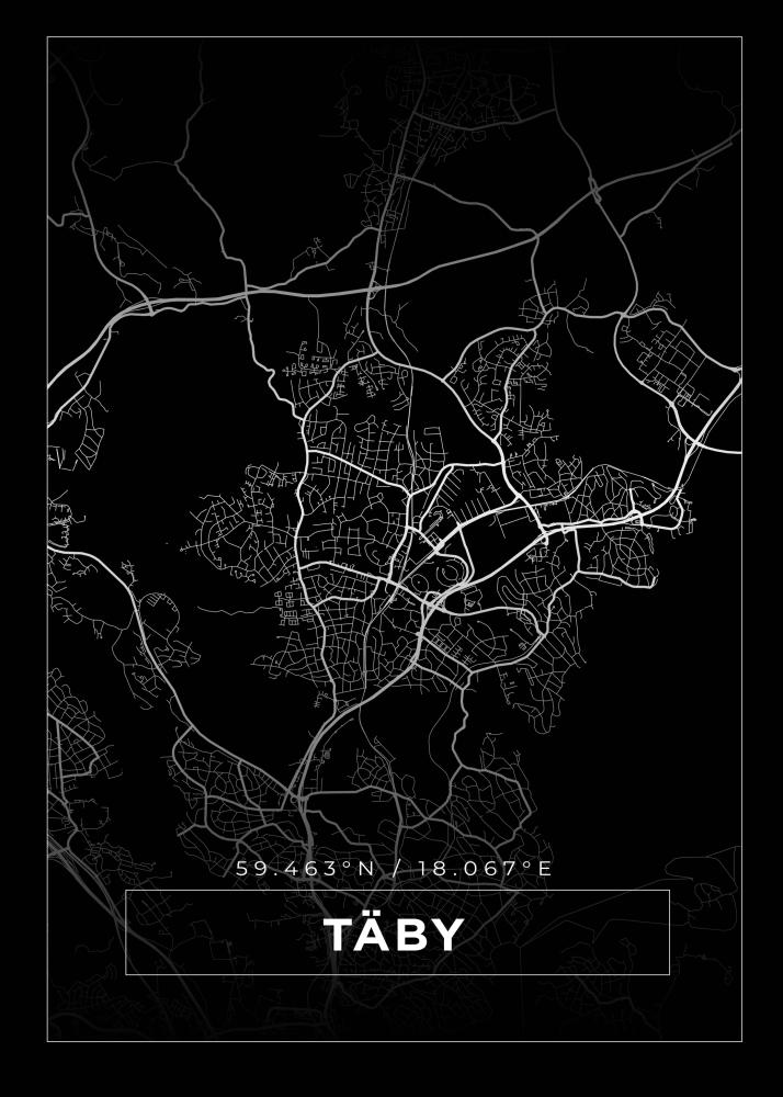 Mappa - Täby - Poster nero