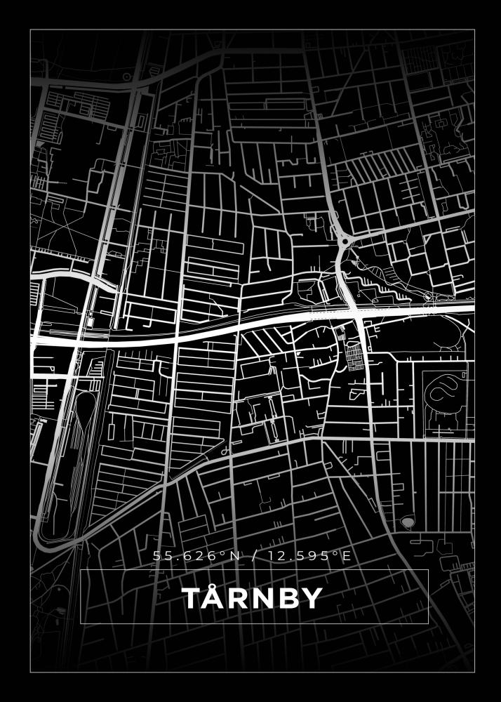 Mappa - Tårnby - Poster nero