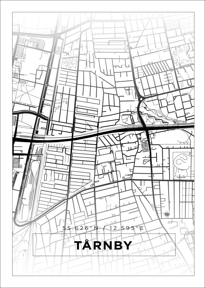 Mappa - Tårnby - Poster bianco