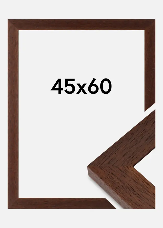 Cornice Juno Vetro Acrilico Teak 45x60 cm