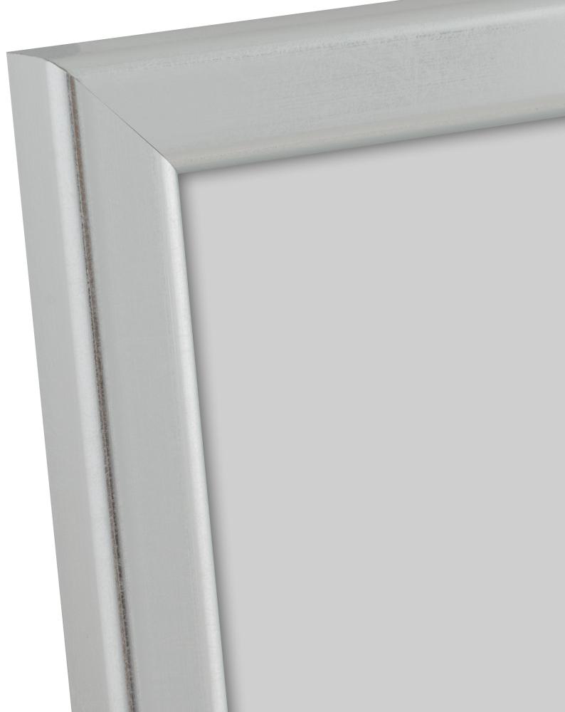 Cornice Slim Opaco Vetro antiriflesso Argento 15x15 cm