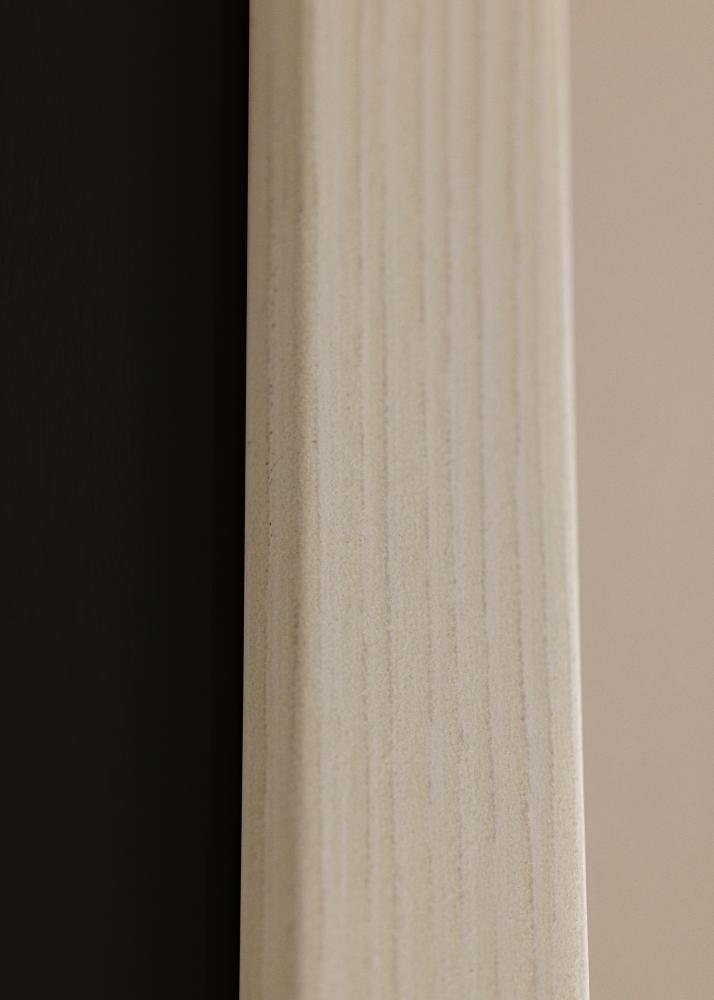 Cornice Fiorito Bianco 60x80 cm - Passe-partout Nero 50x65 cm