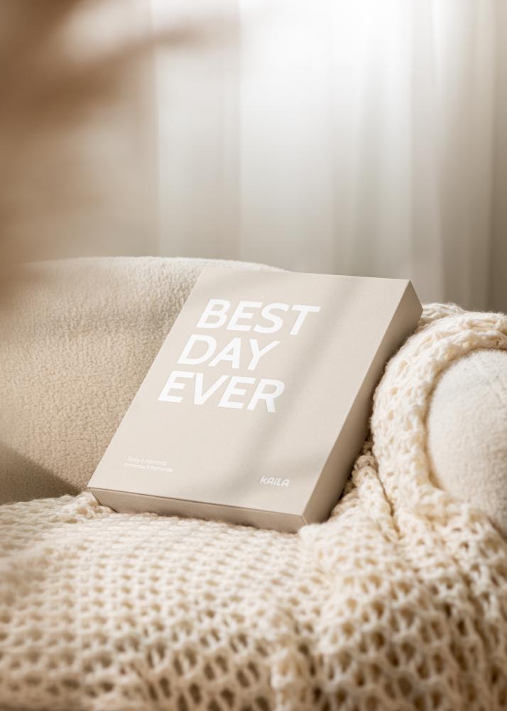 KAILA BEST DAY EVER Creme - Coffee Table Photo Album (60 Pagine nere)