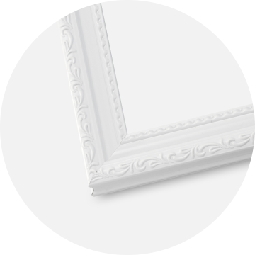 Cornice Abisko Bianco 40x50 cm - Passe-partout Nero 12x16 inches