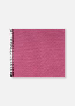 Bella Vista Album a spirale Fuchsia - 35x30 cm (40 Pagine nere / 20 fogli)