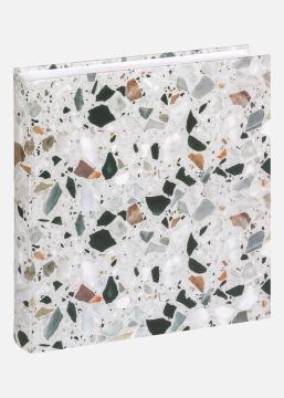 Terrazzo Stone Album Nero - 28x29 cm (60 Pagine bianche / 30 fogli)