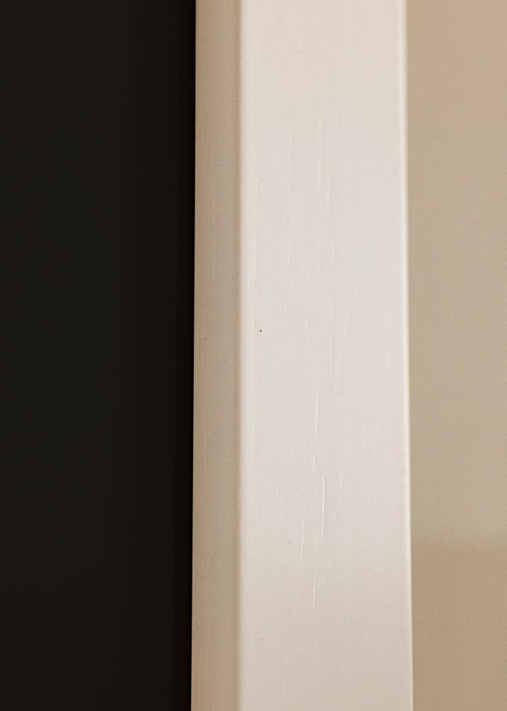 Cornice White Wood 40x100 cm - Passe-partout Nero 30x91 cm