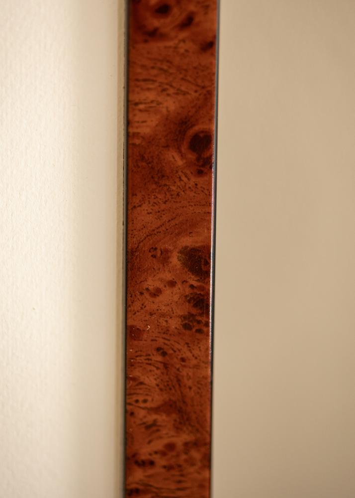 Cornice Hermes Vetro Acrilico Burr Walnut 18x24 cm