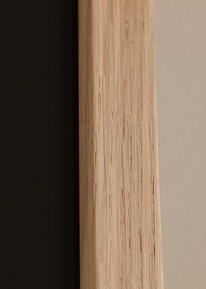 Cornice Oak Wood 13x18 cm - Passe-partout Nero 3,5x5 inches